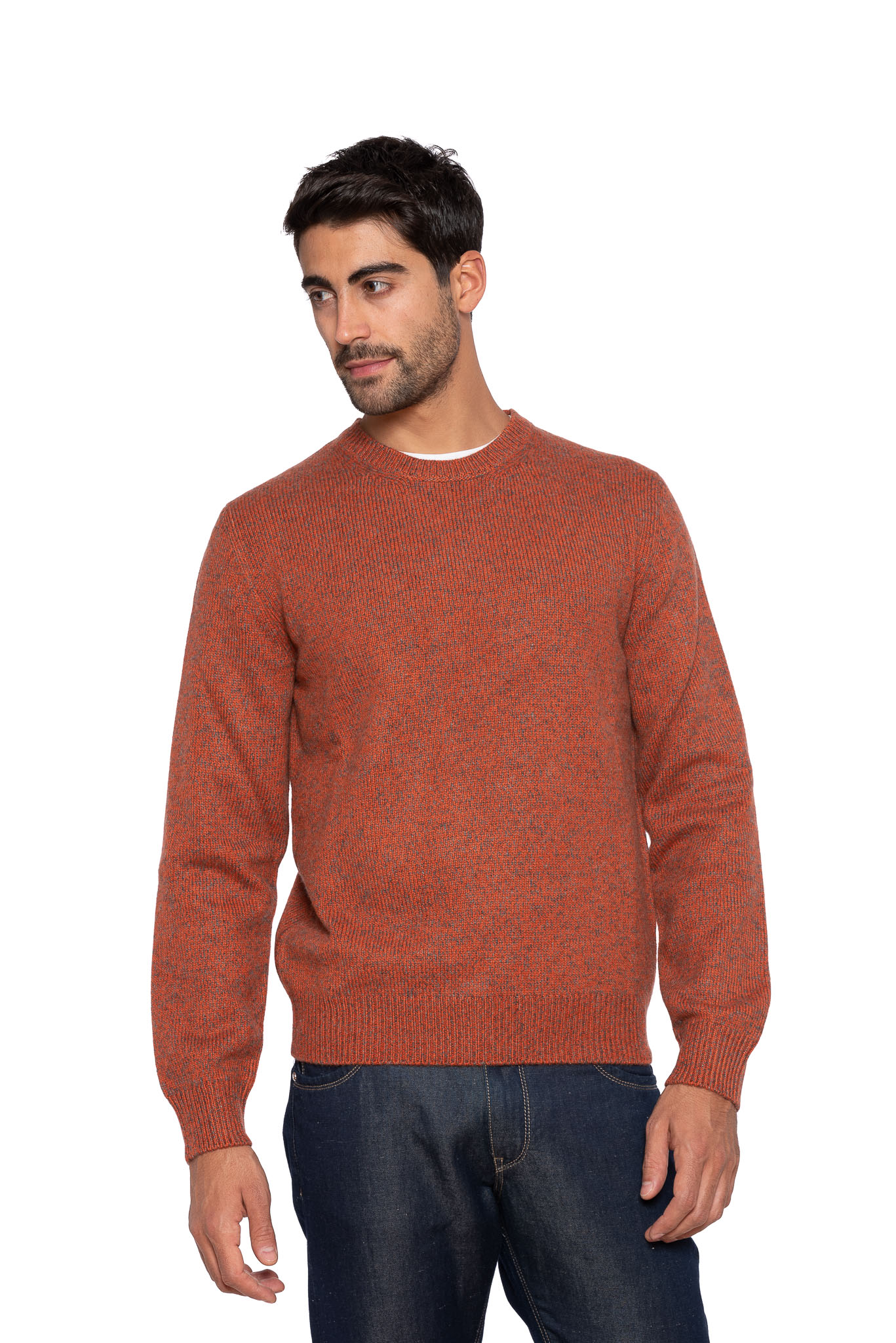 $1450 UMBERTO BILANCIONI Casual Chic Thick Sweater Pure Cashmere 50 EU ...